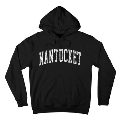 Retro Nantucket Massachusetts Beach Vacation Souvenir Hoodie