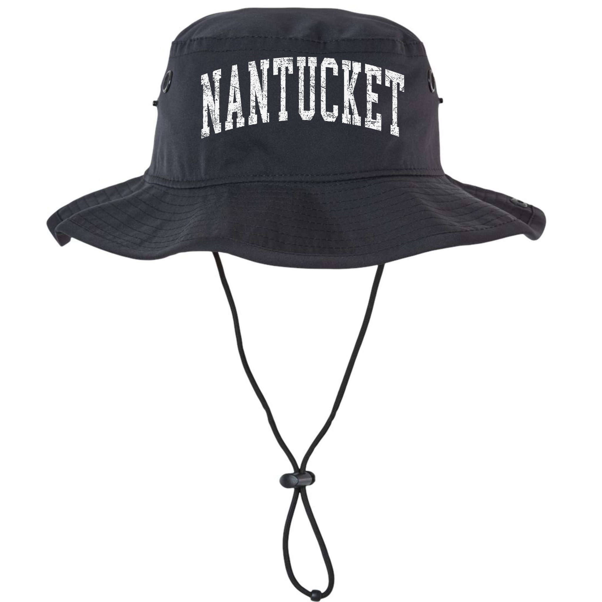 Retro Nantucket Massachusetts Beach Vacation Souvenir Bucket Hat