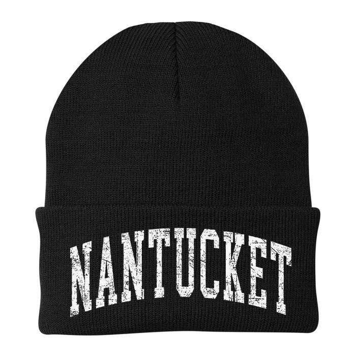 Retro Nantucket Massachusetts Beach Vacation Souvenir Beanie