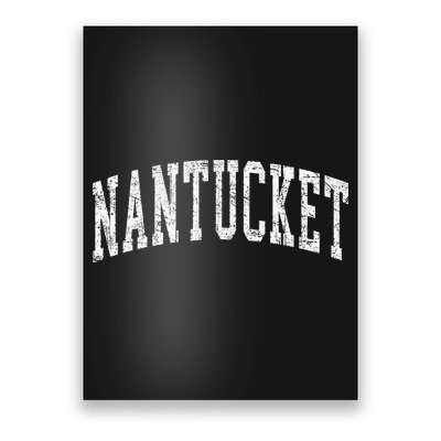 Retro Nantucket Massachusetts Beach Vacation Souvenir Poster