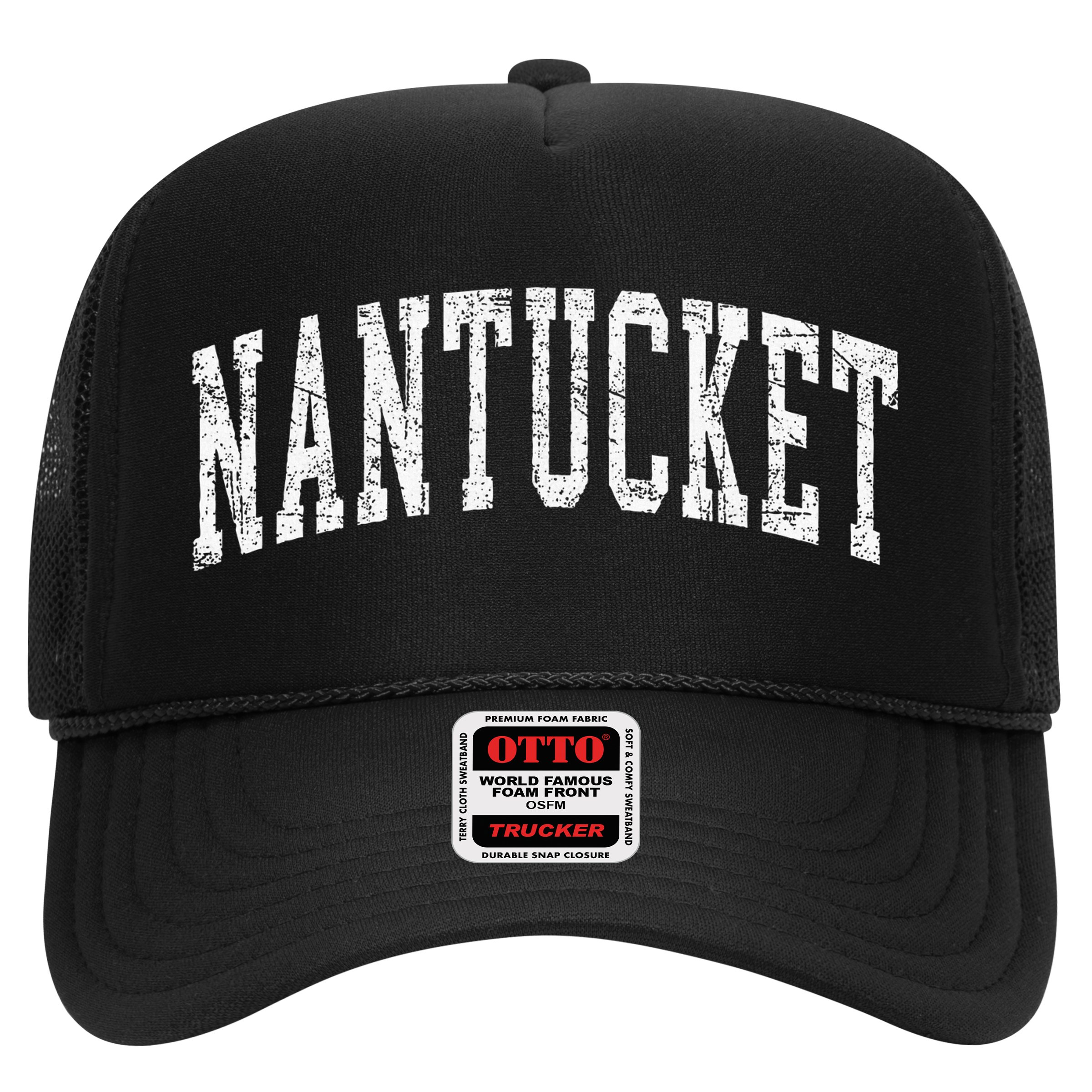 Retro Nantucket Massachusetts Beach Vacation Souvenir Hat