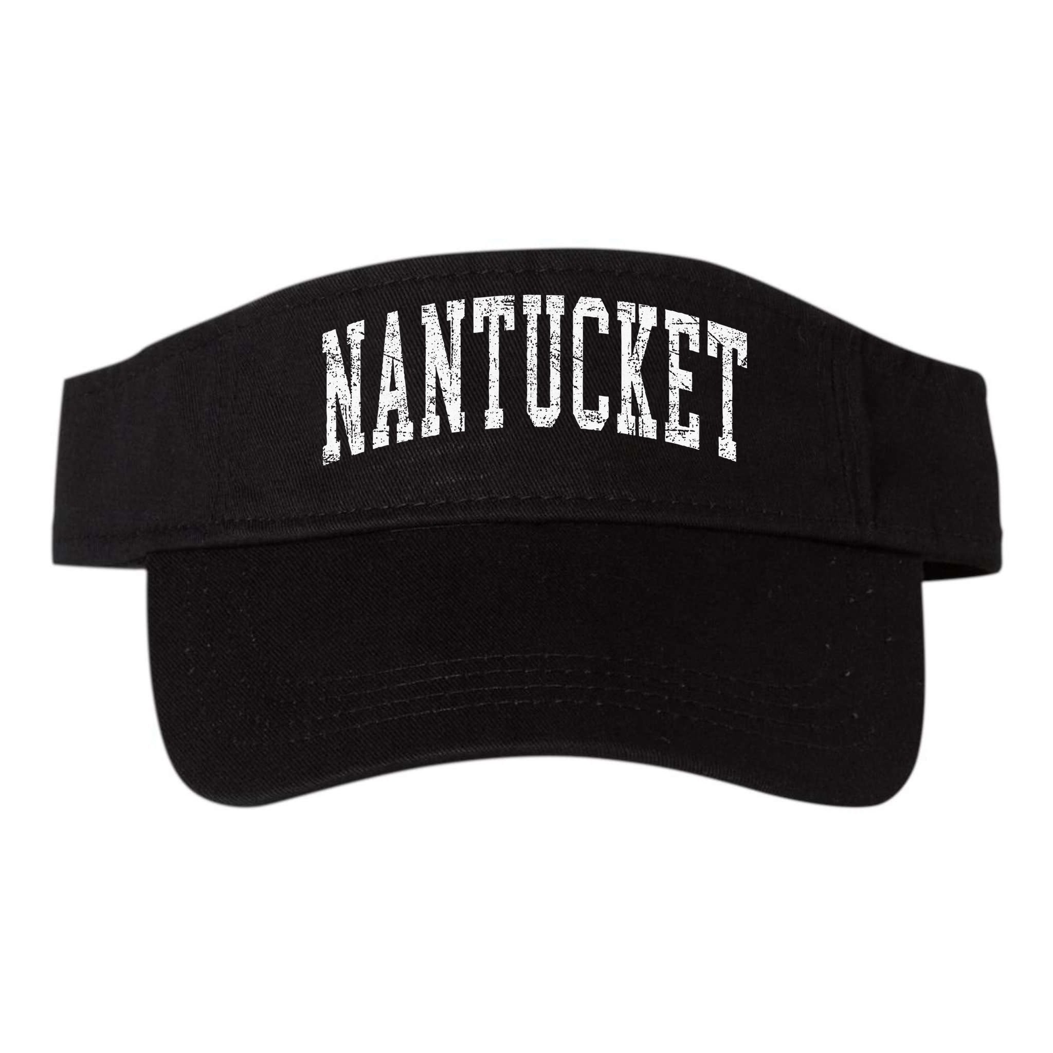 Retro Nantucket Massachusetts Beach Vacation Souvenir Visor