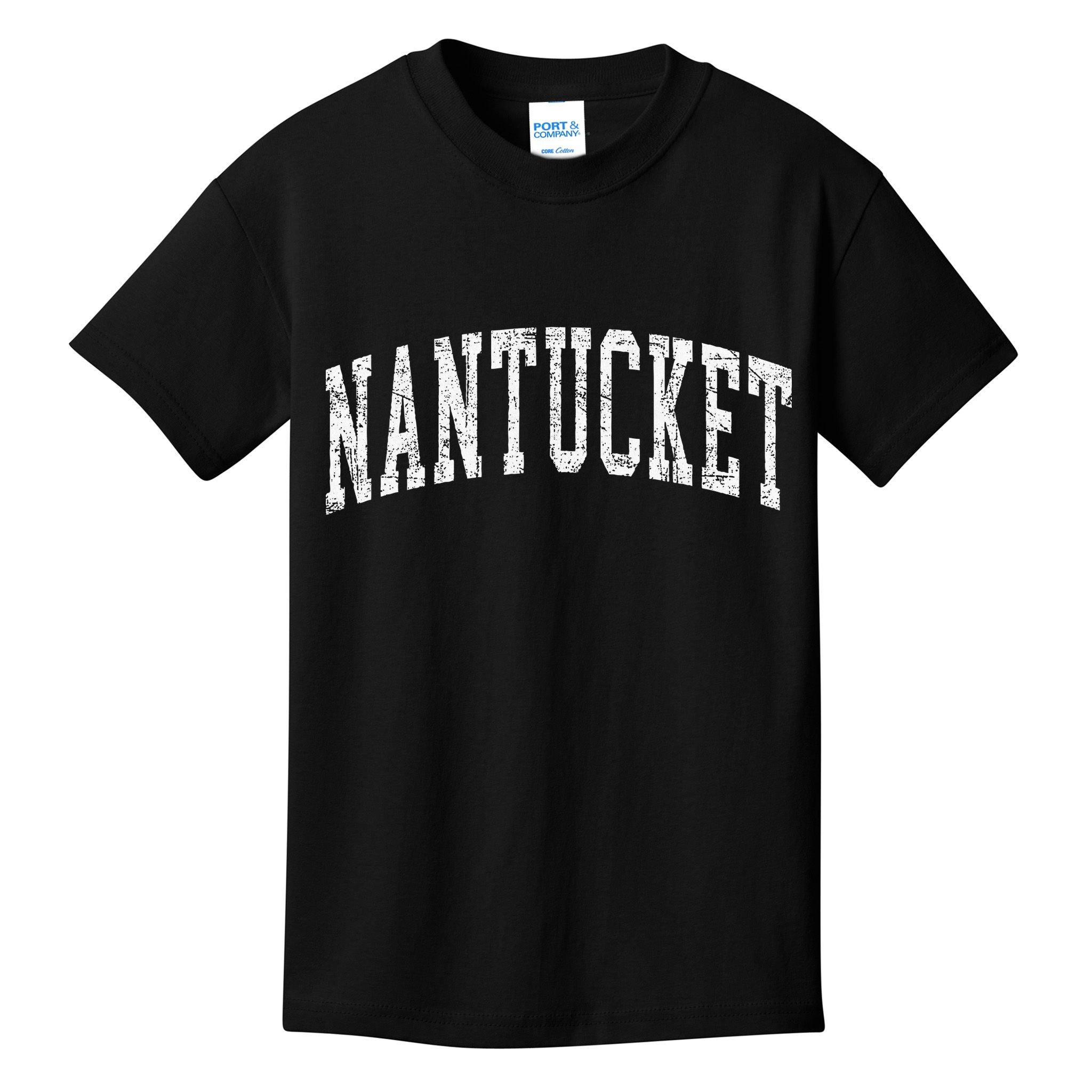 Retro Nantucket Massachusetts Beach Vacation Souvenir Kids T-Shirt