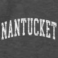 Retro Nantucket Massachusetts Beach Vacation Souvenir Vector Backpack