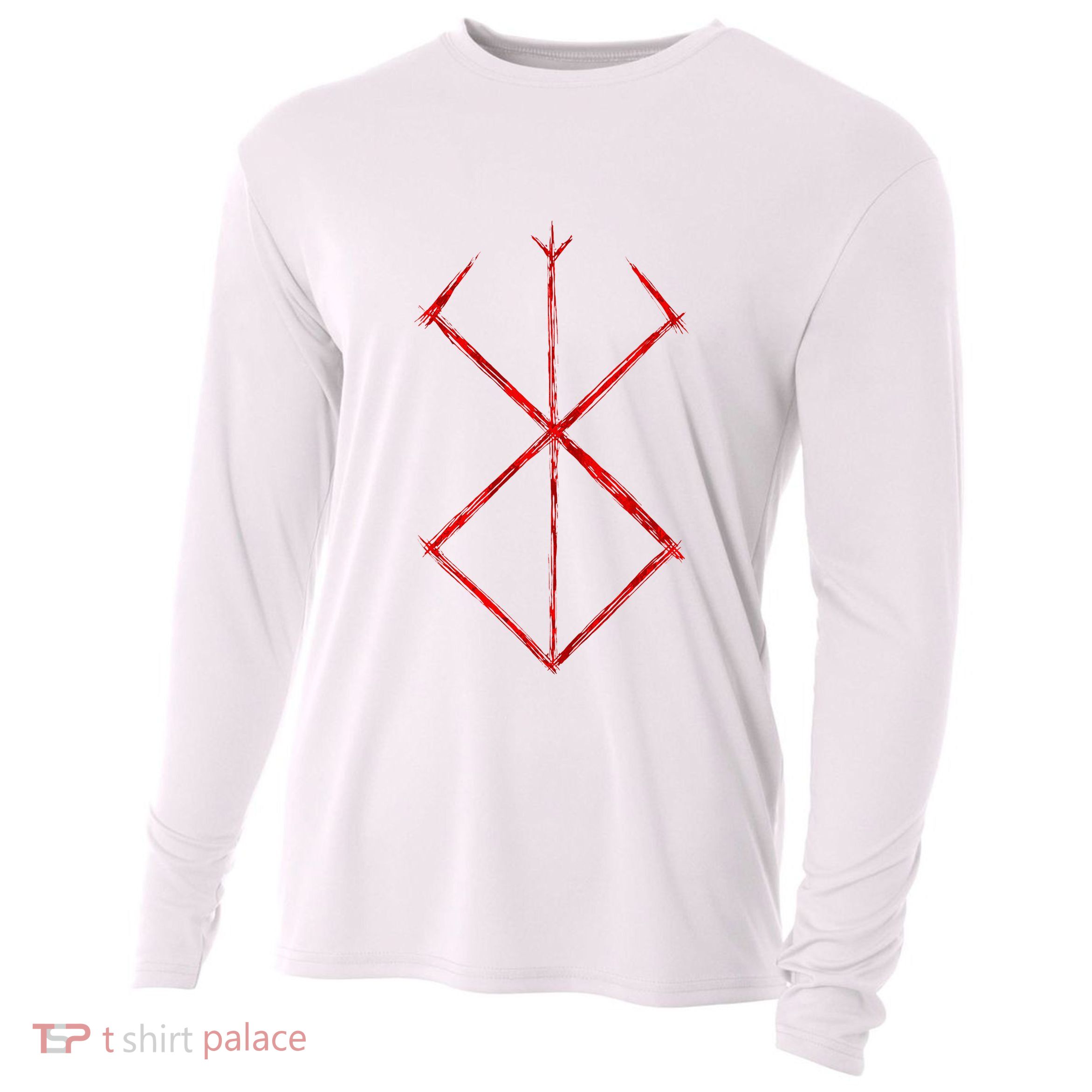 Rune Norse Mythology Warrior Symbol Berserker Cooling Performance Long Sleeve Crew