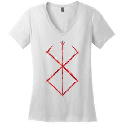 Rune Norse Mythology Warrior Symbol Berserker Women's V-Neck T-Shirt