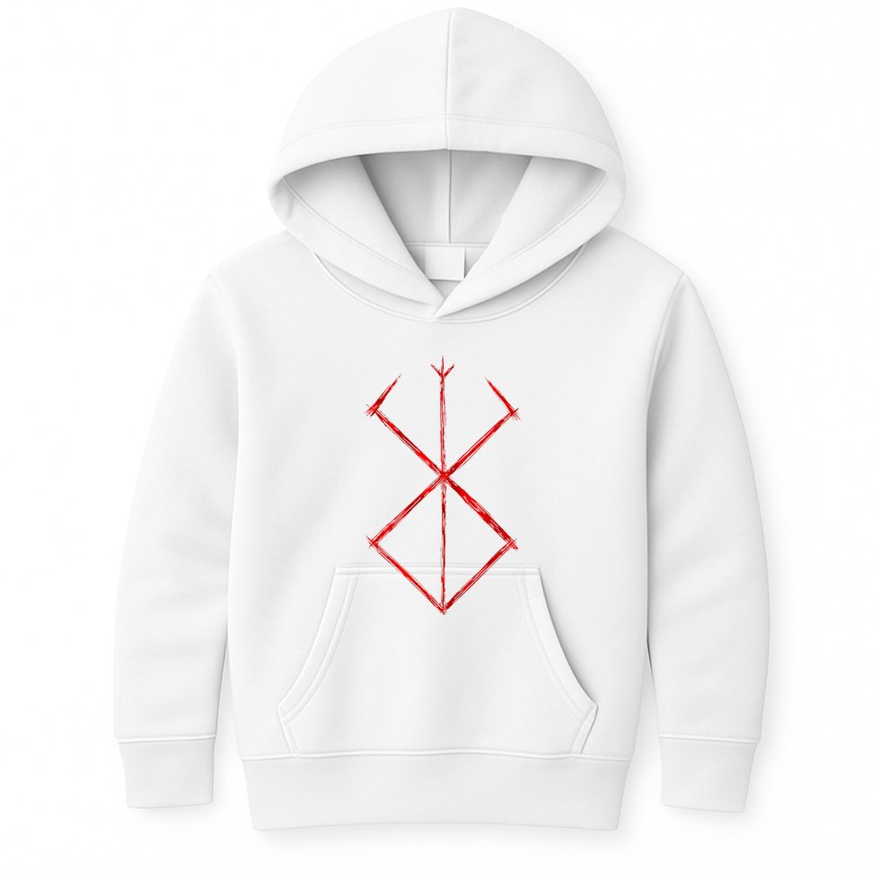 Rune Norse Mythology Warrior Symbol Berserker Kids Hoodie