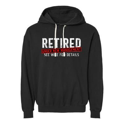 Retirement Not My Problem Anymore Garment-Dyed Fleece Hoodie