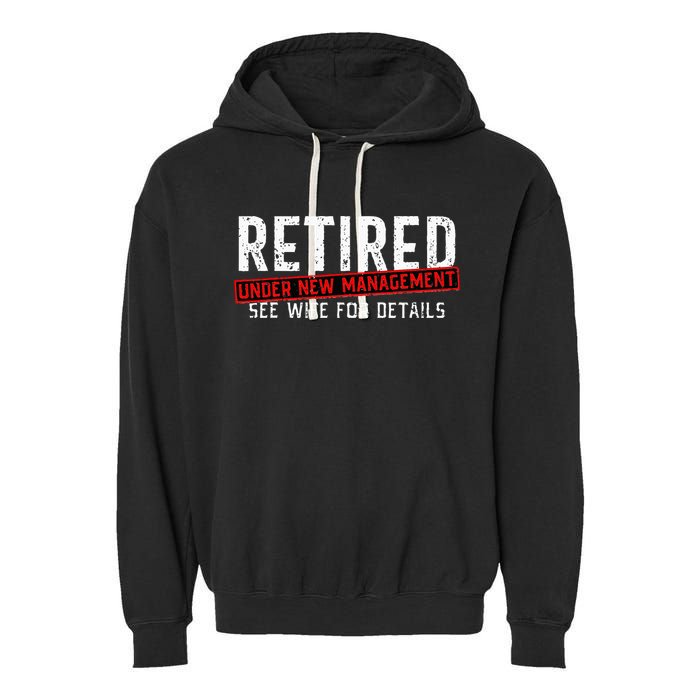 Retirement Not My Problem Anymore Garment-Dyed Fleece Hoodie