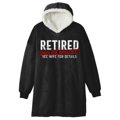 Retirement Not My Problem Anymore Hooded Wearable Blanket