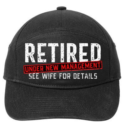 Retirement Not My Problem Anymore 7-Panel Snapback Hat