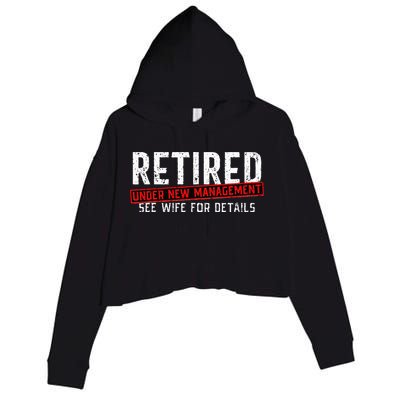 Retirement Not My Problem Anymore Crop Fleece Hoodie