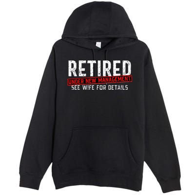 Retirement Not My Problem Anymore Premium Pullover Hoodie
