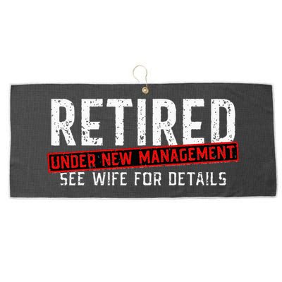 Retirement Not My Problem Anymore Large Microfiber Waffle Golf Towel