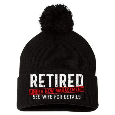 Retirement Not My Problem Anymore Pom Pom 12in Knit Beanie