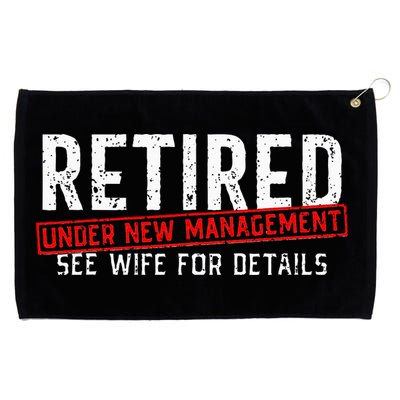 Retirement Not My Problem Anymore Grommeted Golf Towel