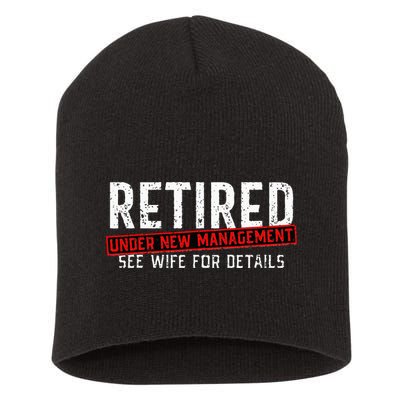 Retirement Not My Problem Anymore Short Acrylic Beanie