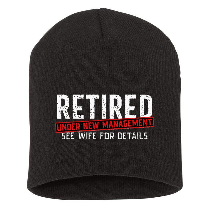 Retirement Not My Problem Anymore Short Acrylic Beanie