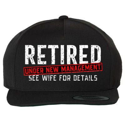Retirement Not My Problem Anymore Wool Snapback Cap