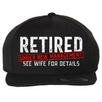 Retirement Not My Problem Anymore Wool Snapback Cap
