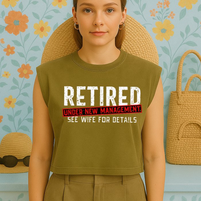 Retirement Not My Problem Anymore Garment-Dyed Women's Muscle Tee