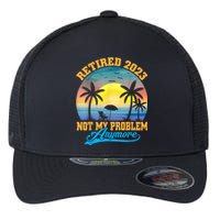 Retired  Not My Problem Anymore Retro Retirement Teacher Flexfit Unipanel Trucker Cap