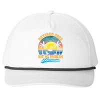 Retired  Not My Problem Anymore Retro Retirement Teacher Snapback Five-Panel Rope Hat