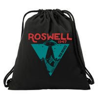 Roswell New Mexico 1947 Ufo Beam Flying Saucer Abduction Drawstring Bag