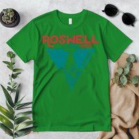 Roswell New Mexico 1947 Ufo Beam Flying Saucer Abduction Premium T-Shirt