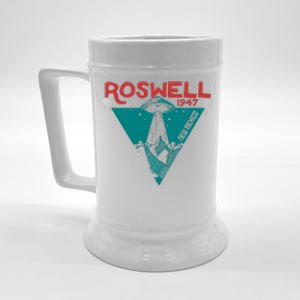 Roswell New Mexico 1947 Ufo Beam Flying Saucer Abduction Beer Stein