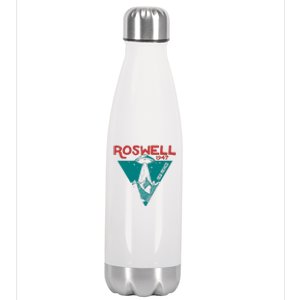 Roswell New Mexico 1947 Ufo Beam Flying Saucer Abduction Stainless Steel Insulated Water Bottle