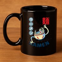 Ramen Noodles Monster Bowl 11oz C Handle Ceramic Mug