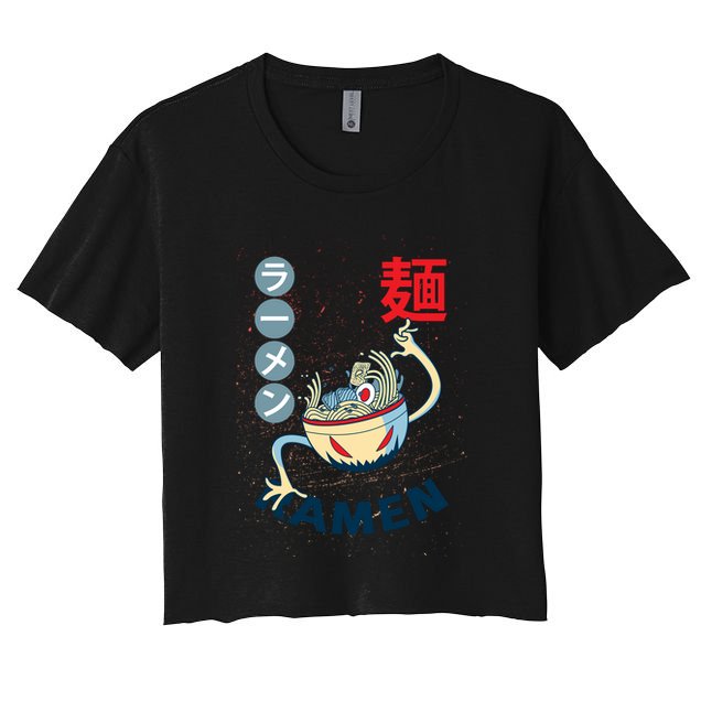 Ramen Noodles Monster Bowl Crop Top