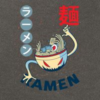 Ramen Noodles Monster Bowl Cotton Canvas Backpack