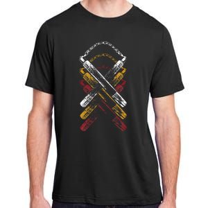 Retro Nunchucks Martial Arts  Adult ChromaSoft Performance T-Shirt