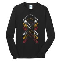 Retro Nunchucks Martial Arts  Tall Long Sleeve T-Shirt