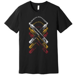 Retro Nunchucks Martial Arts  Premium T-Shirt