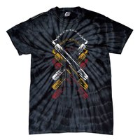 Retro Nunchucks Martial Arts  Tie-Dye T-Shirt