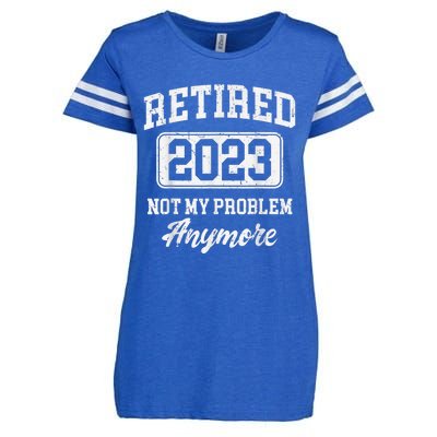 Retired  Not My Problem Anymore Enza Ladies Jersey Football T-Shirt