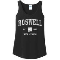 Roswell New Mexico Nm Vintage Athletic Sports Ladies Essential Tank