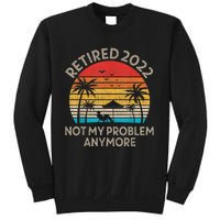 Retired Not My Problem Anymore Funny Vintage Retirement Sweatshirt