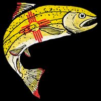 Retro New Mexico Flag Trout Vintage Fly Fishing Graphic Toddler T-Shirt