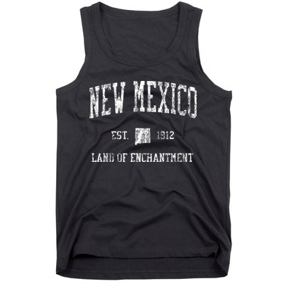 Retro New Mexico Nm T Vintage Sports Design Tank Top