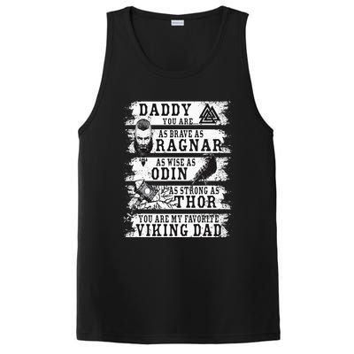 Retro Norse Mythology & Viking Saying Best Viking Daddy PosiCharge Competitor Tank