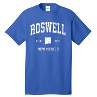 Roswell New Mexico Nm Vintage Athletic Sports Design Gift Tall T-Shirt