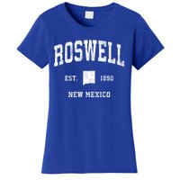 Roswell New Mexico Nm Vintage Athletic Sports Design Gift Women's T-Shirt