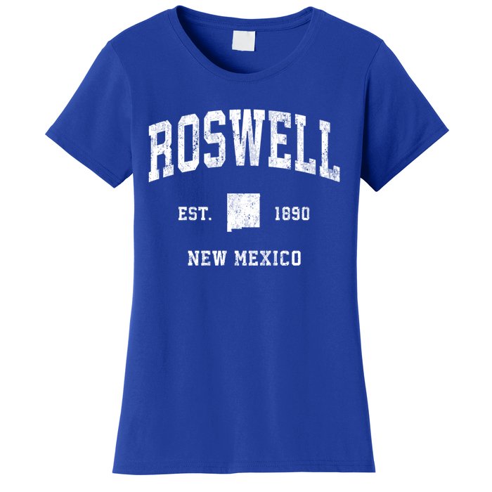 Roswell New Mexico Nm Vintage Athletic Sports Design Gift Women's T-Shirt