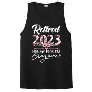 Retired  Not My Problem Anymore Funny Retirement Gifts PosiCharge Competitor Tank