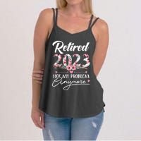 Retired  Not My Problem Anymore Funny Retirement Gifts Women's Strappy Tank