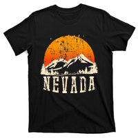 Retro Nevada Mountains Graphic Image Souvenir Us State Pride T-Shirt